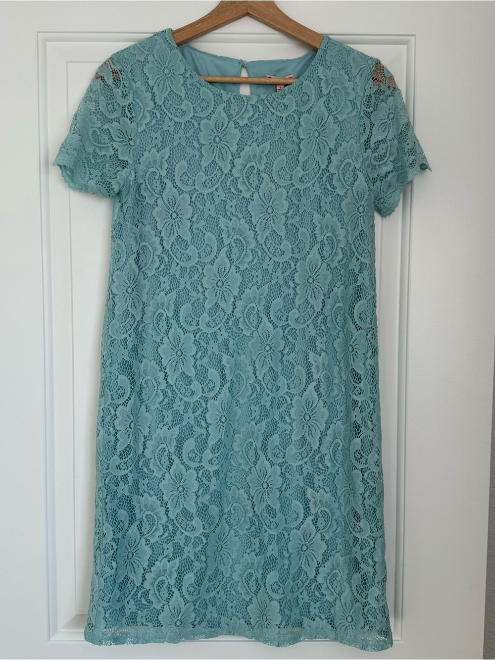 Juicy Couture Aqua Lace Knit Dress